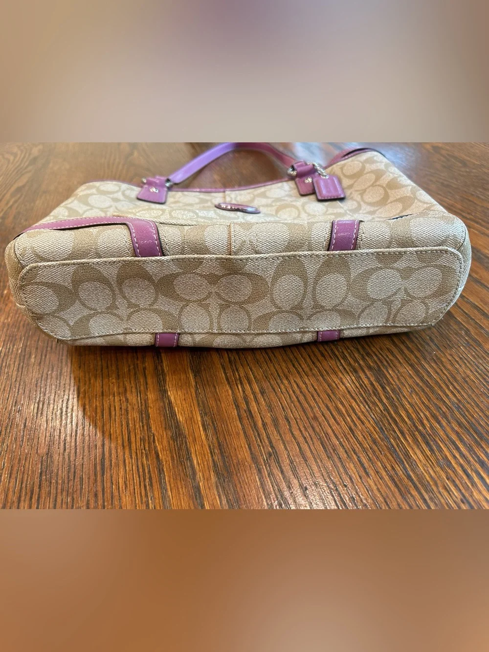 Coach Peyton Signature Heritage Tote EUC
